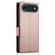 iPhone 17 Air Side Buckle Magnetic Frosted Leather Phone Case - Rose Gold