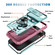 iPhone 17 Air Sliding Camshield TPU + PC Phone Case with Holder - Green+Pink