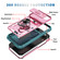 iPhone 17 Air Sliding Camshield TPU + PC Phone Case with Holder - Pink+Green