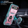 iPhone 17 Air Sliding Camshield TPU + PC Phone Case with Holder - Pink+Green