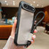 iPhone 17 Air Solid Color Edge Transparency Acrylic TPU Phone Case with Wrist Strap - Black