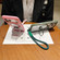 iPhone 17 Air Solid Color Edge Transparency Rotation Holder MagSafe Phone Case with Wrist Strap - Red