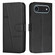 iPhone 17 Air Stitching Calf Texture Buckle Leather Phone Case - Black