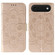 iPhone 17 Air Sun Mandala Embossing Leather Phone Case - Rose Gold