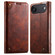iPhone 17 Air Suteni Baroque Calf Texture Buckle Wallet Leather Phone Case - Khaki