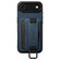 iPhone 17 Air Suteni H13 Litchi Leather Wrist Strap Wallet Back Phone Case - Blue