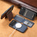 iPhone 17 Air Suteni H18 Cross Grain MagSafe Wallet Leather Phone Case - Black