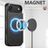iPhone 17 Air Suteni J06 Retro Matte Litchi Texture Leather MagSafe Phone Case - Black