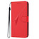 iPhone 17 Air Triangle Pattern Buckle Clasp Leather Phone Case - Red