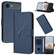 iPhone 17 Air Triangle Pattern Buckle Clasp Leather Phone Case - Royal Blue