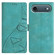 iPhone 17 Air Triangles Embossed Leather Phone Case - Green