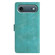 iPhone 17 Air Triangles Embossed Leather Phone Case - Green
