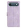 iPhone 17 Air Triangles Embossed Leather Phone Case - Purple