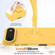 iPhone 17 Air Wave Texture MagSafe Magnetic Liquid Silicone Phone Case - Yellow