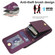 iPhone 17 Air YM015 Crossbody Rhombic Card Bag RFID Phone Case - Dark Purple