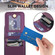 iPhone 17 Air YM015 Crossbody Rhombic Card Bag RFID Phone Case - Dark Purple