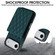 iPhone 17 Air YM015 Crossbody Rhombic Card Bag RFID Phone Case - Green