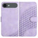 iPhone 17 Air YX0060 Elephant Head Embossed Phone Leather Case with Lanyard - Light Purple