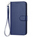 iPhone 17 Air YX0070 Carbon Fiber Buckle Leather Phone Case with Lanyard - Royal Blue