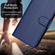 iPhone 17 Air YX0070 Carbon Fiber Buckle Leather Phone Case with Lanyard - Royal Blue
