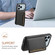 iPhone 17 Pro Max Calf Texture Card Bag Design Full Coverage Phone Case - Black