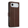 LC.IMEEKE Calf Texture Horizontal Flip Leather Case iPhone 17 Air - Brown