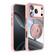 iPhone 17 Pro 360 Holder Magsafe Acrylic Hybrid TPU Phone Case - Pink