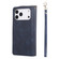 iPhone 17 Pro 9 Card Slots Zipper Wallet Bag Leather Phone Case - Blue