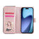 iPhone 17 Pro 9 Card Slots Zipper Wallet Bag Leather Phone Case - Rose Gold