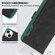 iPhone 17 Pro ABEEL Color Block Magnetic RFID Leather Phone Case - Black-Green