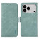 iPhone 17 Pro ABEEL Frosted Magnetic RFID Leather Phone Case - Cyan
