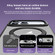 iPhone 17 Pro Airbag MagSafe Shockproof Frosted Phone Case with Fold Holder - Black