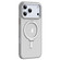 iPhone 17 Pro Airbag MagSafe Shockproof Frosted Phone Case with Fold Holder - Grey