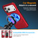 iPhone 17 Pro Alloy Rotating Holder MagSafe Shockproof Phone Case - Red