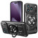 iPhone 17 Pro Armor Rotating Holder MagSafe Phone Case - Black