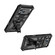 iPhone 17 Pro Armor Shockproof TPU + PC Magnetic Phone Case with Holder - Black