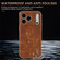 iPhone 17 Pro AZNS Electroplated Frame Crocodile Texture Full Coverage Phone Case - Brown