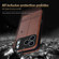 iPhone 17 Pro AZNS Magnetic Calf Texture Flip Leather Phone Case - Dark Brown