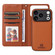iPhone 17 Pro BETOPNICE BN-005 2 in 1 Detachable Imitate Genuine Leather Phone Case - Brown