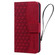 iPhone 17 Pro Business Diamond Buckle Leather Phone Case with Lanyard - Wine Red