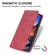 iPhone 17 Pro Business Solid Color Magnetic RFID Leather Phone Case - Red