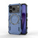 iPhone 17 Pro Butterfly Armor MagSafe Magnetic Ring Shockproof Phone Case - Blue