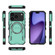 iPhone 17 Pro Butterfly Armor MagSafe Magnetic Ring Shockproof Phone Case - Light Green