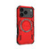 iPhone 17 Pro Butterfly Armor MagSafe Magnetic Ring Shockproof Phone Case - Red