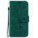 iPhone 17 Pro Butterfly Rose Embossed Leather Phone Case - Green
