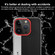 iPhone 17 Pro Camera Design Diamond Texture Leather PC Phone Case - Red