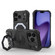 iPhone 17 Pro Camera Shield Armor MagSafe Holder Phone Case with Strap - Black