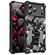 iPhone 17 Pro Camouflage Armor Kickstand TPU + PC Magnetic Phone Case - Black