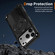 iPhone 17 Pro Camouflage Kickstand Rotating Shaft MagSafe Phone Case - Carbon Fiber Black