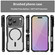 iPhone 17 Pro Carbon Fiber Texture MagSafe Translucent Phone Case - Black